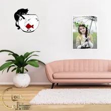 طرح گربه و تنگ ماهی کد 268 gallery3