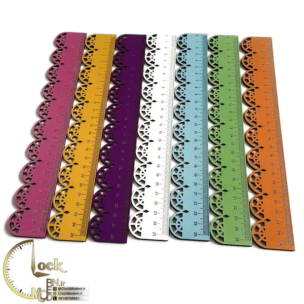خط کش 25 سانتی متری چوبی کد M008