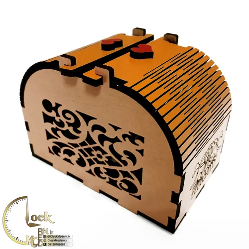 جعبه جواهرات چوبی کد M009