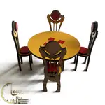 میز و صندلی ناهار خوری دکوری چوبی کد M013 thumb 2