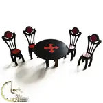 میز و صندلی ناهار خوری دکوری چوبی کد M014 thumb 1