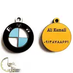 سرکلیدی طرح لوگو خودروها با حک اسم کد M030 thumb 6