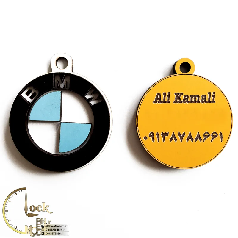 سرکلیدی طرح لوگو خودروها با حک اسم کد M030 gallery5