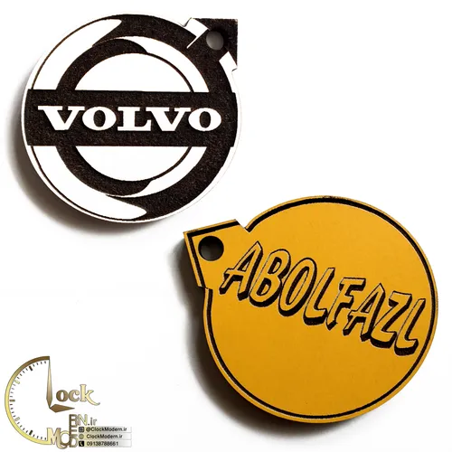 سرکلیدی طرح لوگو VOLVO با حک اسم کد M031