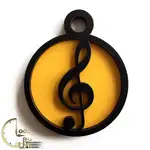سرکلیدی موسیقی طرح سل کد M033 thumb 1