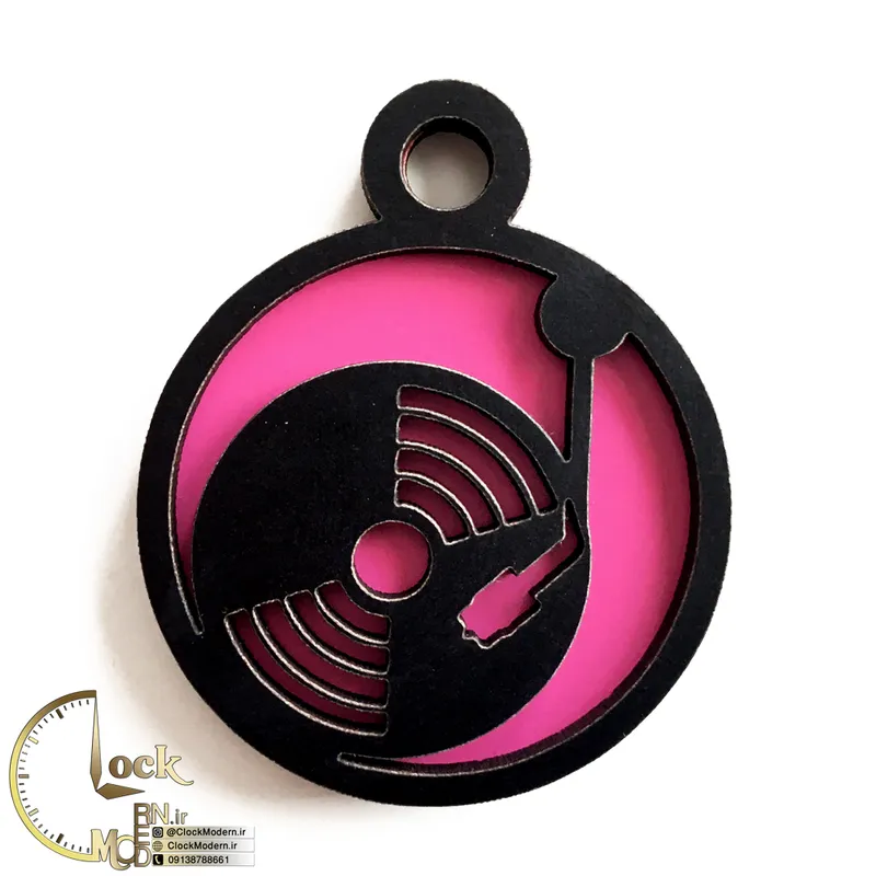 سرکلیدی طرح موسیقی کد M034 gallery2