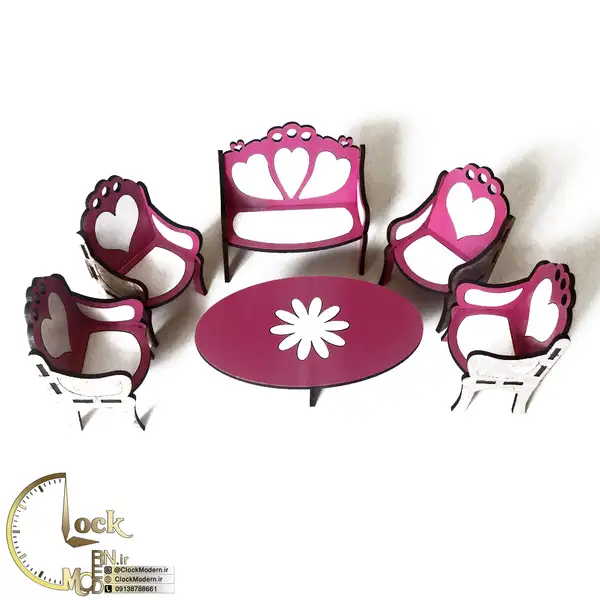 مبل تزئینی چوبی کد M068