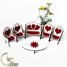 مبل تزئینی چوبی کد M071 gallery0