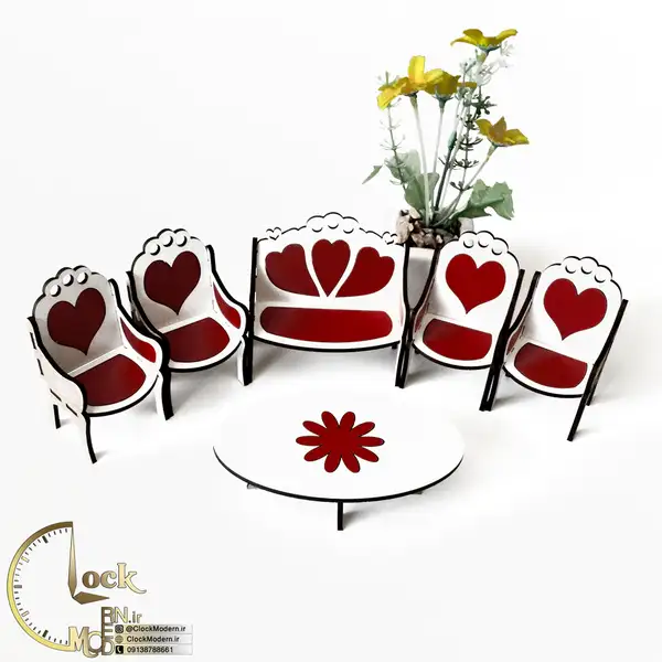 مبل تزئینی چوبی کد M071