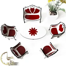مبل تزئینی چوبی کد M071 gallery1