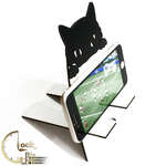 استند رومیزی موبایل طرح گربه کد M081 thumb 1