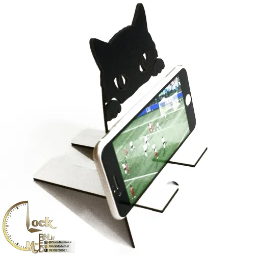استند رومیزی موبایل طرح گربه کد M081