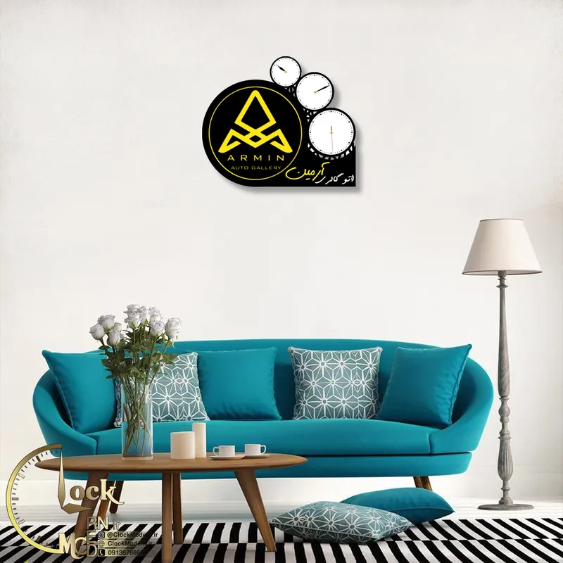 طرح نمایشگاه خودرو سه موتوره با اسم و لوگو سفارشی کد 995 gallery2